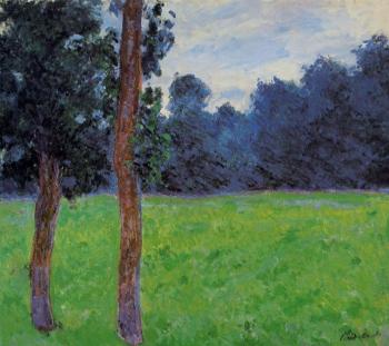尅勞德 莫奈 Two Trees in a Meadow 尅勞德 莫奈 Two Trees in a Meadow
